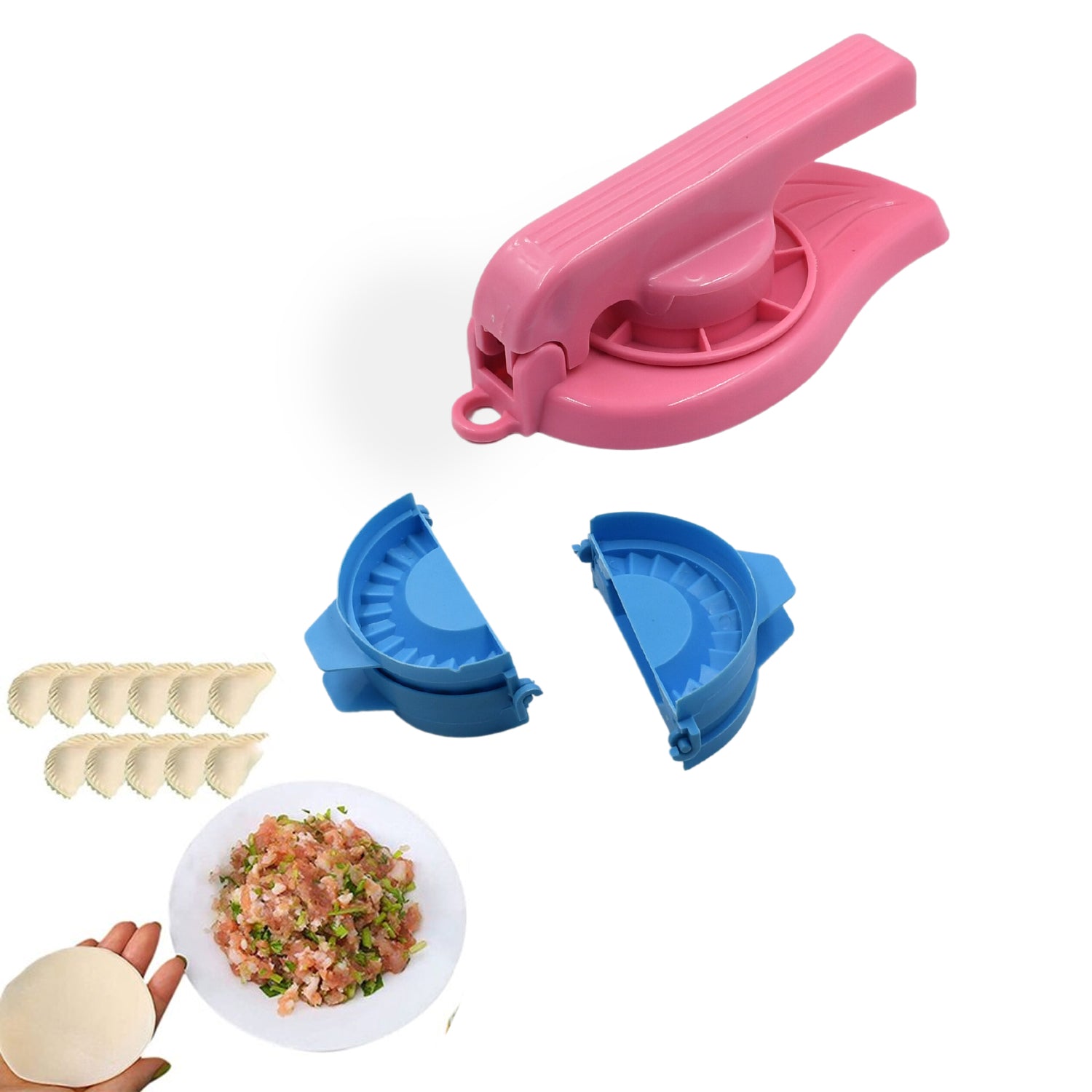 7014 Puri Press & Dough Press Set Dumpling Dough Press Pastry Maker Mould Mold & Puri Press Maker High Quality Kitchen Product Use For Gujiya Making ( 3 Pcs Set ) 7014 Puri Press & Dough Press Set Dumpling Dough Press Pastry Maker Mould Mold & Puri Press Maker High Quality Kitchen Product Use For Gujiya Making ( 3 Pcs Set )